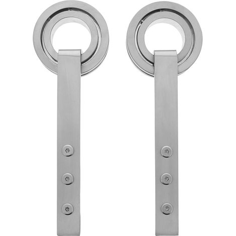 Intersteel 2-teiliges Laufrollen-Set Modern 255 mm Edelstahl gebürstet (1/3)