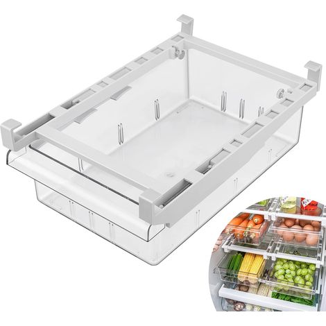 Boite de Rangement Frigo Transparente Tiroir pour Réfrigérateur Boîte Organisateur pour Cuisine pour Le Réfrigérateur La Cuisine Les Armoires Les Comptoirs (1/5)