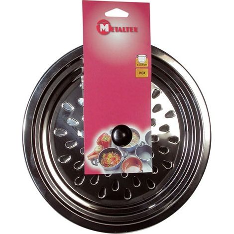 Metaltex D12A25 Tapa anti-grasa inox 26,5 cm