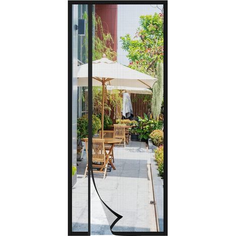 Magnetisches Moskitonetz für Fenster und Türen, 90 x 210 cm, für Schiebetür, Eingangstür, Schwingtür, Rolltor, Wohnwagen, Balkon, Wohnmobil (1/5)