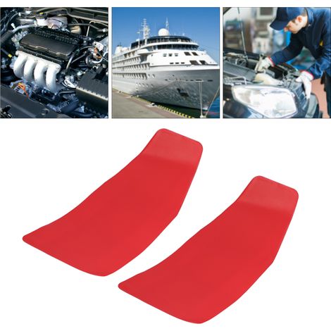 Beyamis Lot de 2 entonnoirs de vidange d'huile flexibles et pliables avec filtre à huile pour pièces automobiles (50 x 20 cm, rouge). (1/5)
