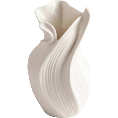 Céramiques nordiques en vase, motifs abstraits d'herbe séchée, vraies fleurs, décorations vivantes pour salle à manger, armoires de bureau, bureaux (1/5)