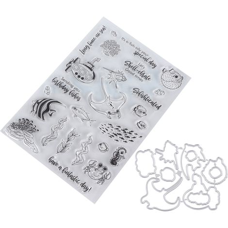 Transparente TPR-Stempel, ein praktisches Werkzeug zum Kartenbasteln, eine tragbare Stanzform für Fotoalben und selbstgemachte Geschenke (1/5)