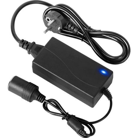 Adaptateur Glaciere Electrique. Convertisseur 220V 12V. 60W 5A Adaptateur Allume Cigare Secteur. Adaptateu 220V 12V Allume Cigare. pour Gonfleur Pneu Aspirateur Réfrigérateur (1/5)