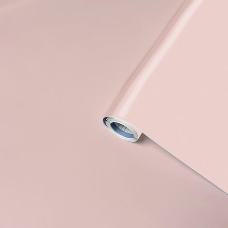 Venilia Pellicola adesiva Greenline, Rosa baby Rosa chiaro, 67,5cm x 2m, Spessore 95μ, Pellicola autoadesiva per mobili o cucina, carta da parati, PVC senza ftalati, Prodotto in UE (1/5)