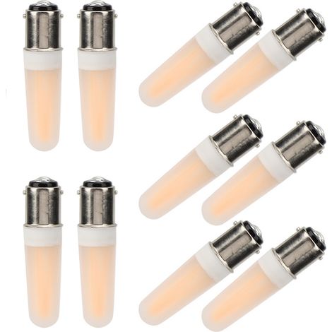 Lot de 10 ampoules B15 3W blanc chaud pour lustre/plafonnier, accessoires d'éclairage domestique, AC110V (1/5)