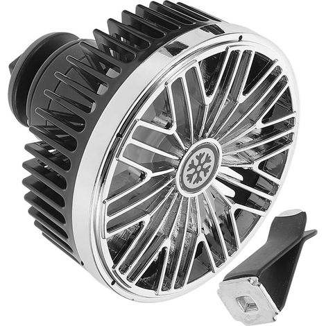 Ventilateur USB pour Voiture Portable en Abs Noir Réglage Flux (1/5)