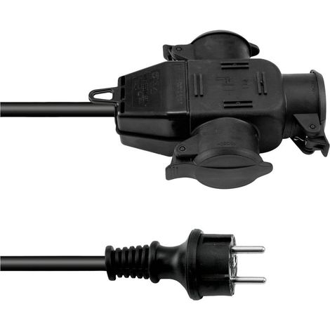 Eurolite 3024701D Alimentazione Prolunga Nero 3 m H07RN-F 3G 2,5 mm²