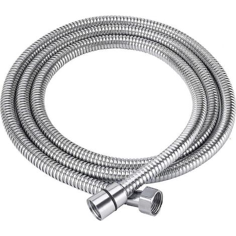 Flexible de douche, flexible de douche de rechange en acier inoxydable anti-torsion (2 m) (1/5)