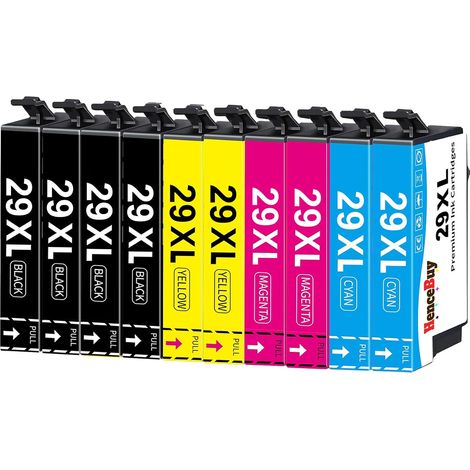 29XL Cartouches d'encre Compatible pour Epson 29 XL 29XL Multipack pour Expression Home XP-255 XP-235 XP-245 XP-345 XP-352 XP-445 XP-452 XP-432 XP-335 XP-342 XP-442 Imprimante (10 Pack) (1/5)