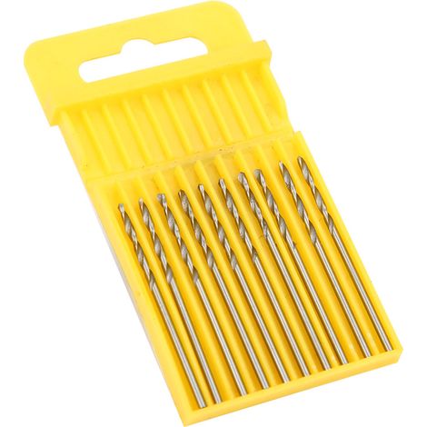 Mèche Hélicoïdale Acier Rapide - Perçage Bois Métal Acrylique - Queue Droite 1mm Et 1.5mm - Lot De 10 Boîtes (1/5)