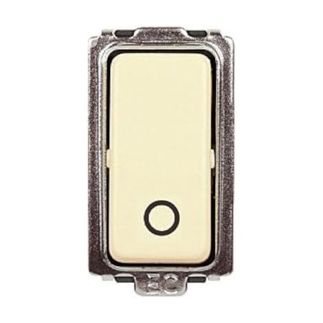 Modulo pulsante unipolare, serie Tondò, bianco, compatibile con serie BTicino Magic - Elettrocanali ECL2521