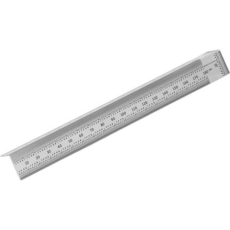 Rechtwinkliger Lineal für die Holzbearbeitung, hochpräziser Anreißlineal, 180-mm-Linienmarkierungswerkzeug für Schreiner (1/5)