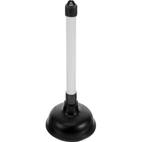 Toilet Plunger with Ergonomic Long Handle for Bathroom
