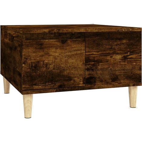 vidaXL Tavolino da Salotto Rovere Fumo 55x55x36,5 cm Legno Multistrato (1/5)