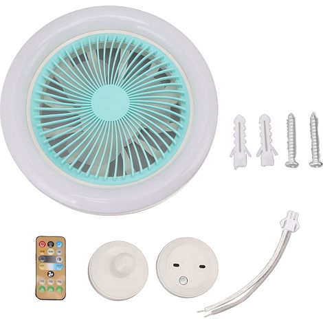 Ventilateur plafond avec lumière – moderne – plusieurs vitesses – télécommande – minuterie – chambre enfant / salon – banapoy