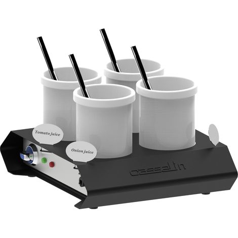 Support à sauces chauffant - GN 1/2 - 4x1,25L - 300W - Casselin