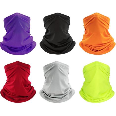 6er Set Multifunktionstücher Schlauchschal für Damen & Herren, winddicht, atmungsaktiv (1/5)