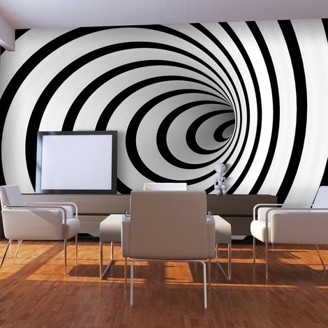 Fotomurale - Tunnel bianco e nero 3D - 450x270 (1/4)