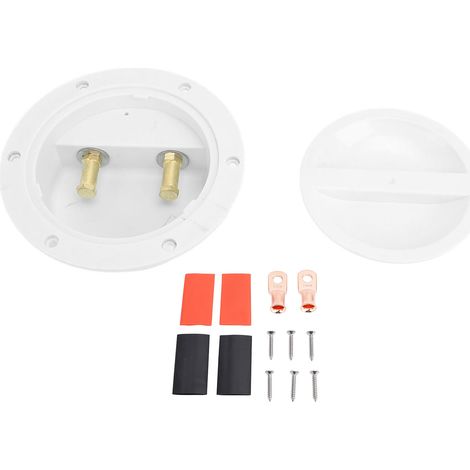 Boîte de jonction de pêche à Agitation électrique, DC 6 à 32V, bateau résistant à l'eau pour camping-car, Yachts, navires blanc avec accessoires (1/5)