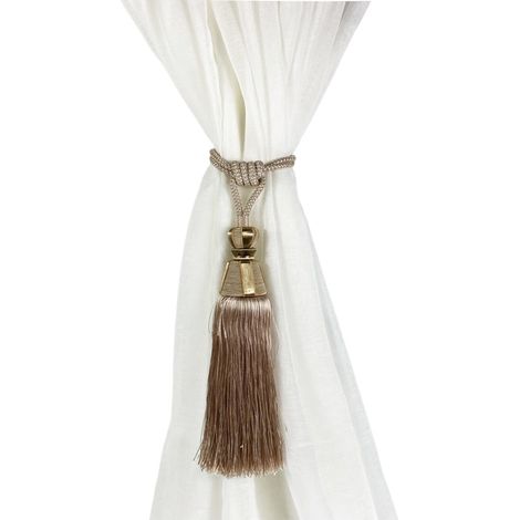 Embrasse WILSON © Cordon et Pompons Boule 2 PIÈCES Beige (1/5)