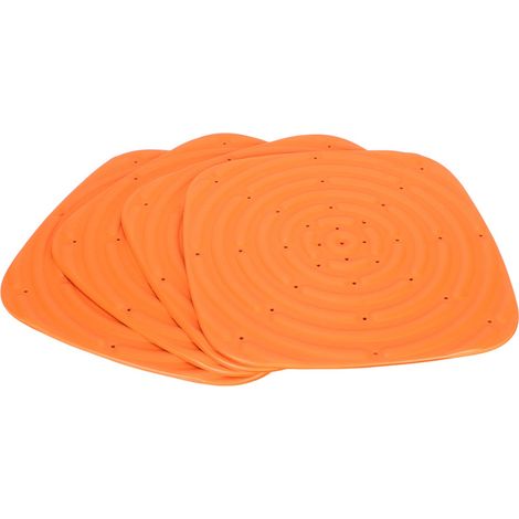 Coussin de nidification pour poulet, boîte lavable, tapis de literie réutilisable, doublures de poule, Orange, 4 pièces