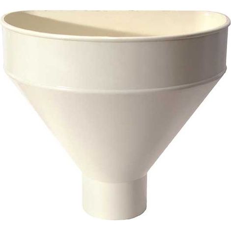 Raccoglitore monolitico in pvc per pluviali : Colore - Avorio, Diametro - 80