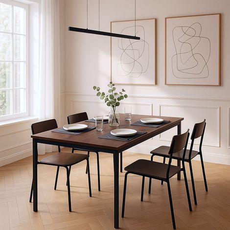 Esstisch fur 4 personen 110 x 60 cm tischplatte in eichenoptik