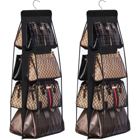 Filiyano – sac à main et – Boîte de rangement suspendue pour sac à main et portefeuille, boîte de rangement pour armoire, adaptée à la chambre à (1/5)