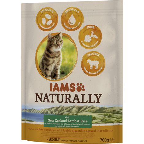 Iams Naturally Katzentrockenfutter Lamm 700 g Trockenfutter (1/2)