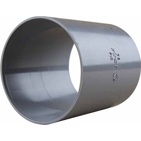 Manchon lisse femelle femelle PVC Ø75 - First Plast (1/3)