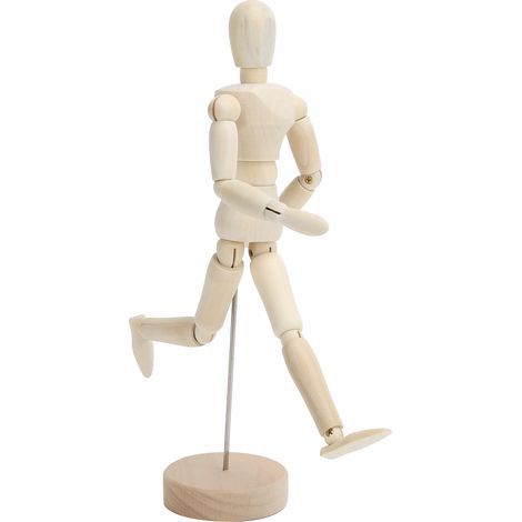 Wooden Mannequin 21.7cm High Artist Moveable Adjustable Drawing Human Models for Home Ornaments