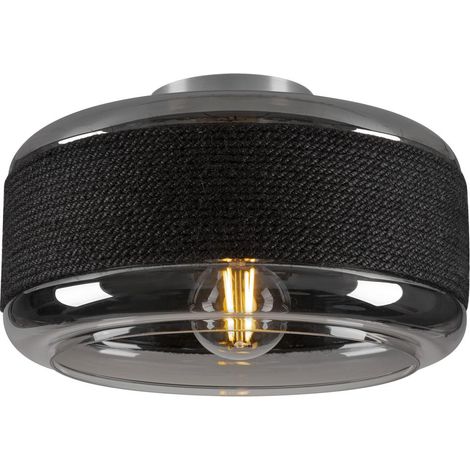 PANTILO ROPE 27 Plafonnier et applique saillie cylindrique 15W gris/argent - SLV - 1007590