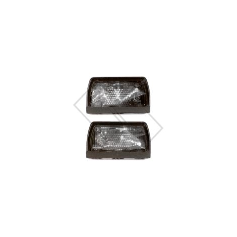 Fanale luce targa SENZA LAMPADA per trattore agricolo set 2 fanali
