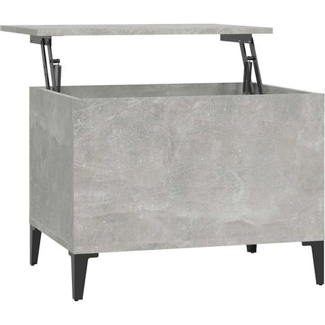 Maison Exclusive - Couchtisch Betongrau 60x44,5x45 cm Holzwerksto