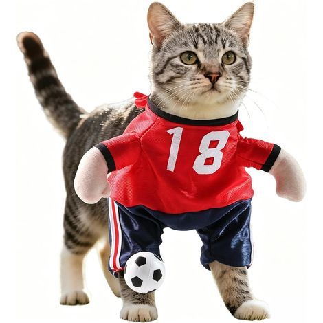 Leichtes und atmungsaktives Hunde-Fußballtrikot Sportbekleidung für Welpen, Katzen und andere Haustiere – Sommer, Geburtstagsfeiern, Fotoshootings, Feste und Feiertage (1/5)