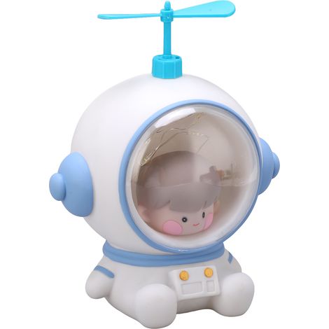 Veilleuse Astronaute LED Écologique pour Enfant - Design Mignon et Durable, Peinture Main, Couleurs Douces - Bleu (1/5)