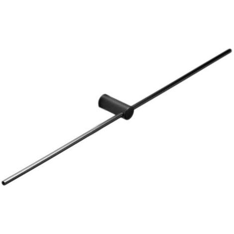 BUNTHAUS PA Porte Serviettes Salle De Bain Sans Perçage Acier Inoxydable 60cm Noir Design Minimaliste Léger (1/4)