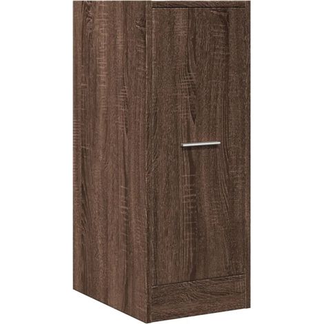 Armario boticario multifuncional 30 x 41 x 77 cm gran espacio de almacenamiento estilo clásico de madera contrachapada marrón 020050607 (1/5)