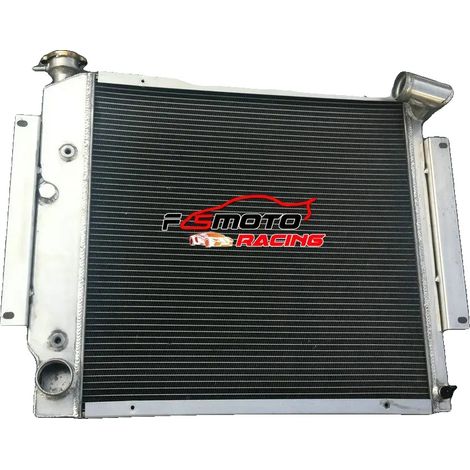 Radiador de aluminio de 3 filas y 56 mm de espesor, con dimensiones del núcleo de 22 1/8" x 21 3/4", capacidad de refrigeración un 30% mayor, compatible con International Scout II y Pickup 5.0L 5.6L V (1/5)