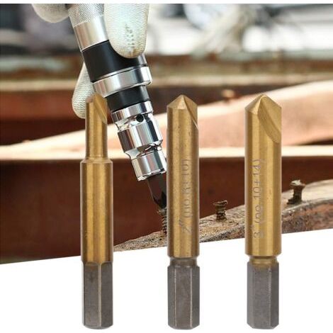 Extracteur de vis, 3 pièces, extracteur de boulons cassés professionnel, pour retirer les vis endommagées (1/3)
