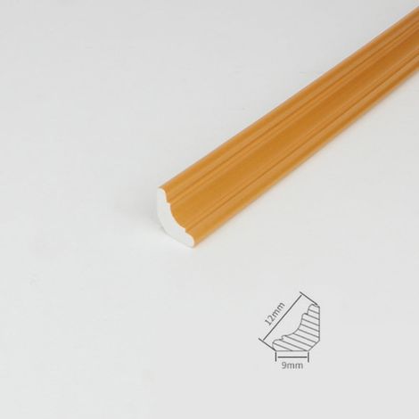 Molding Trim - PVC Auto-Adhésif 12 mm x 9 mm - Bordure Murale 3D pour Décoration Intérieure - 1 m (1/5)