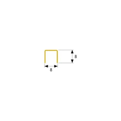 CANALINO ACC.OTT. H. 8 X L. 8 mm.