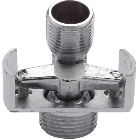 Sollbry Réglage de l'Angle du Tuyau d'Aspiration Pommeau de Douche en Cuivre Angle Courbé Pied Excentrique Vis Angle Robinet Accessoire 18mm (1/5)
