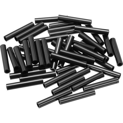 50Pcs Entretoise ABS M4 x 7mm OD x 40mm L Rondelles d'Espacement Rondes en Plastique Noir, Écrou d'Écartement Non Fileté pour Vis, Boulons, Prise Électrique (1/5)