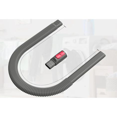 - Kit de accesorios para limpiar ranuras en la aspiradora, manguera flexible de 86,4 cm, Dyson V7 V8 V10 V11 V15 GEN5, quitapelusas para secadora (1/4)