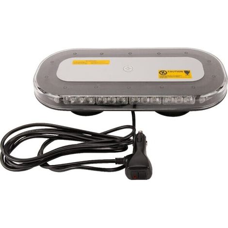 Barra destellante LED'谩mbar 12/24V fijaci贸n magn茅tica 365x173x47mm 42 LEDs'UNIVERSAL LA20008 (1/5)
