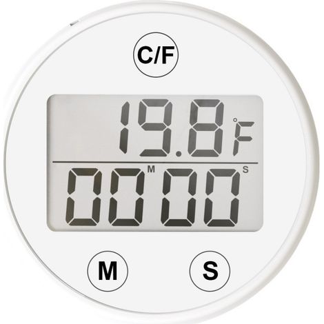 Mini ice bath thermometer with timer, automatic ice bath thermometer, waterproof with alarm, electronic thermometer