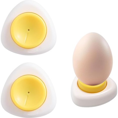Eierstecher-Set (2 Stück) – Edelstahl 304 – Sicherer Mechanismus – Bruchfreies Kochen – Für den täglichen Gebrauch – 5,5 x 5,5 cm (1/5)