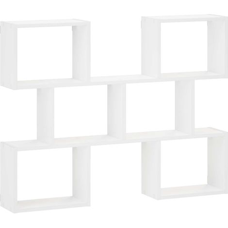 Wall Shelf White 103 x 17 x 80 cm Engineered Wood vidaXL (1/5)